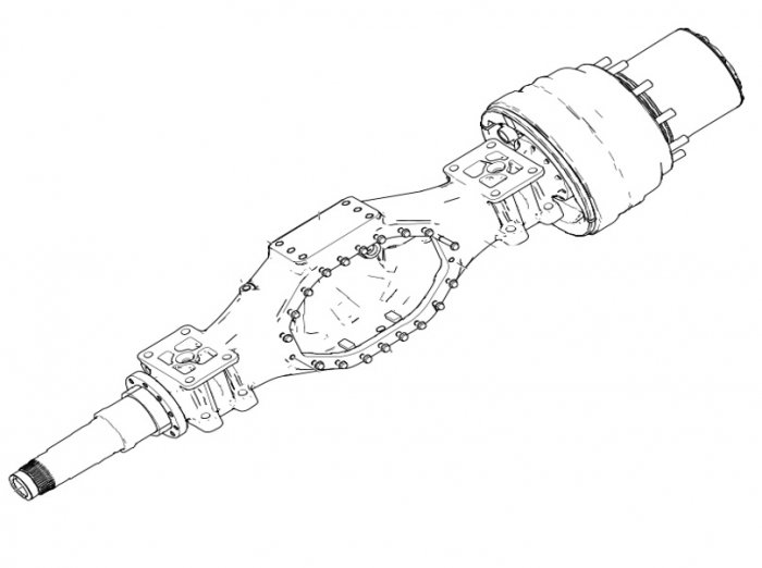 Задние мосты, тормоза
